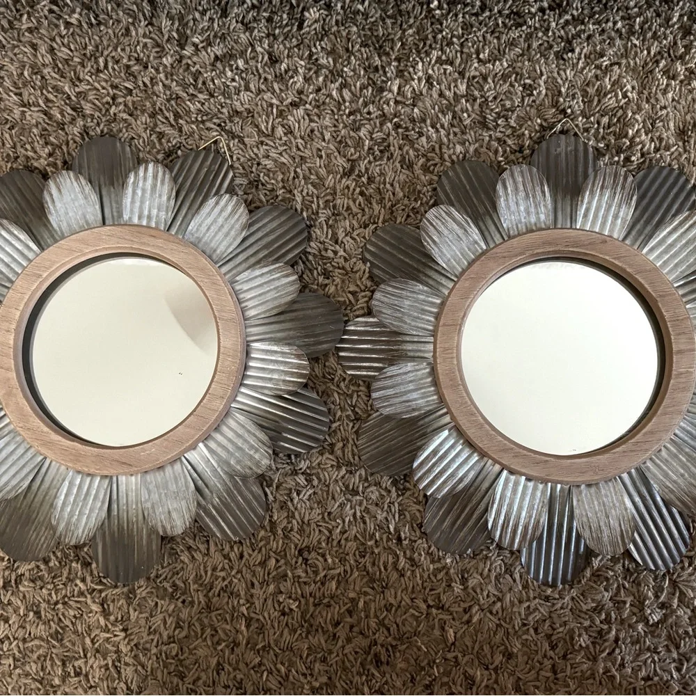 Farmhouse rustic mirror wall decor